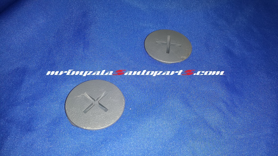 94-96 Caprice Impala SS 9C1 Inner Front Seat Belt Bolt Caps BLUE - Click Image to Close